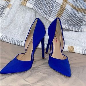 Royal blue high heels/ size 6